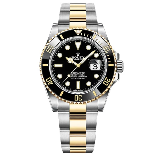 ロレックス 126613LN Submariner Date Men's Metal Band with Rotatable Bezel, Water Resistant up to 300m, Luxurious Gold and Stainless Steel Design for Timeless Style