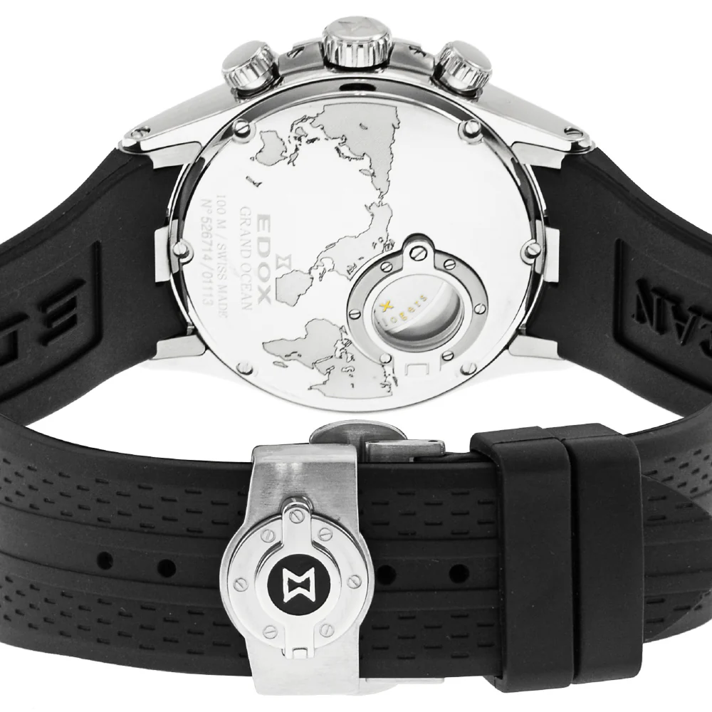 011133NIN Grand Ocean Chronograph Black Stainless Steel Water Resistant Elegant Design - Image 3
