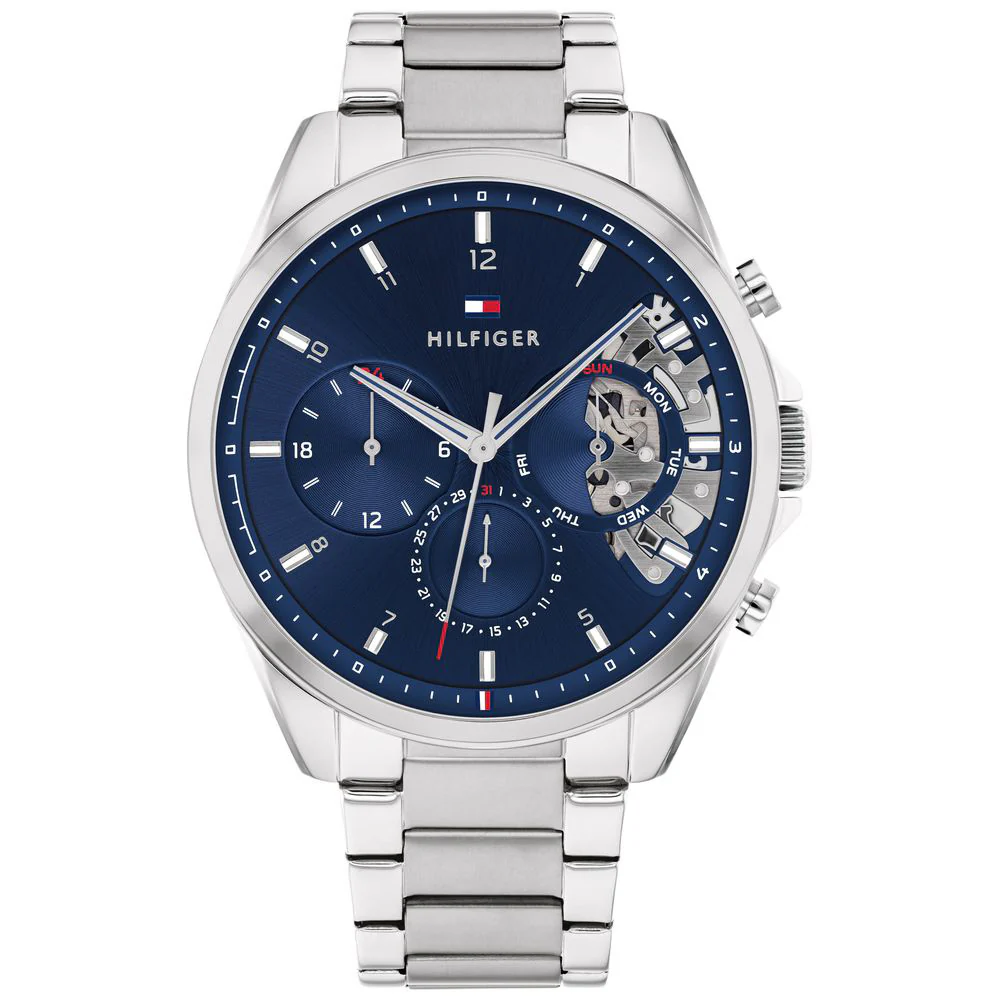 1710448 Men's Navy Watch - Japanese Movement - Water Resistant - Stylish Design - Durable Build