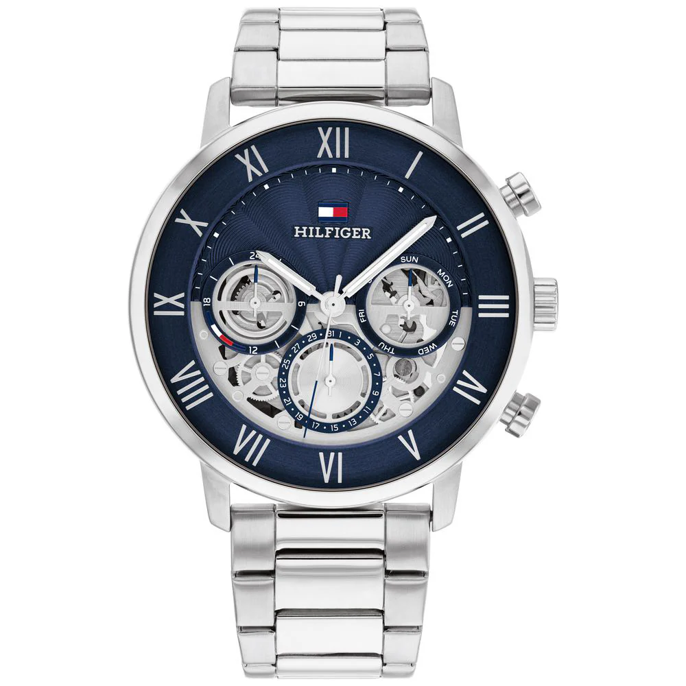 1710569 Men's Navy Watch - Japanese Movement - Water Resistant - Stylish Design - Durable Strap