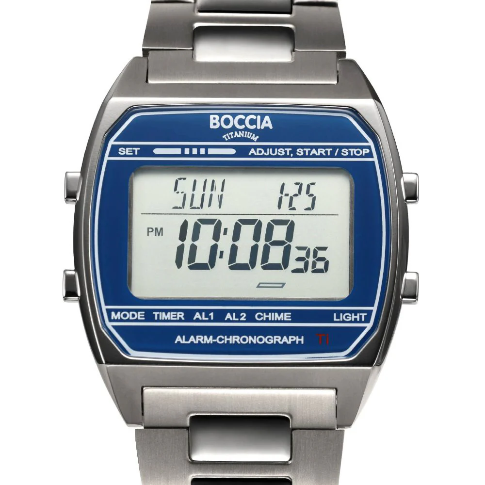 3738-06 6 Basic Digital Collection Stylish SS Strap Quartz Water Resistant Lightweight Design - Image 2