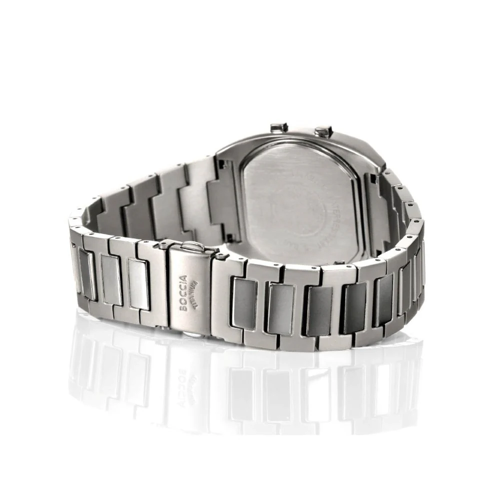 3738-06 6 Basic Digital Collection Stylish SS Strap Quartz Water Resistant Lightweight Design - Image 5