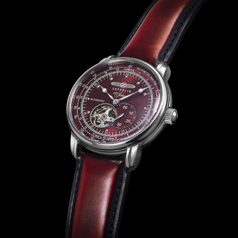 76627SET 100 Years Open Heart Series Red 2-Year Warranty Automatic Movement Elegant Design - Image 8