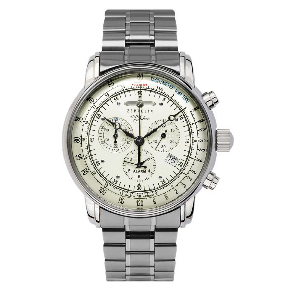 8680MB3 100th Anniversary Series 2-Year Warranty White Authentic Timepiece Elegant Design Water Resistant