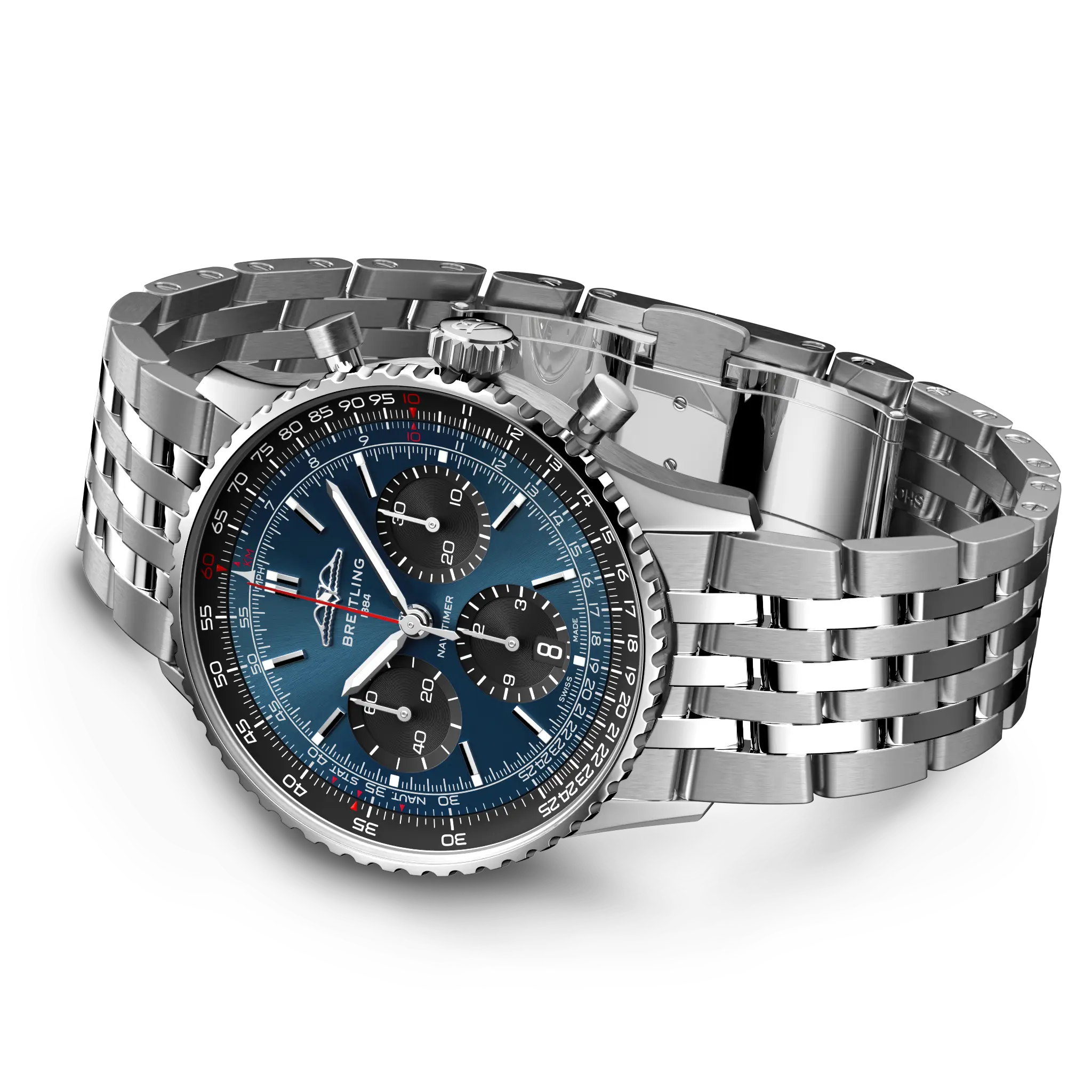 AB0139241C1A1 Luxury Chronograph Stainless Steel Water Resistant Sapphire Crystal - Image 3