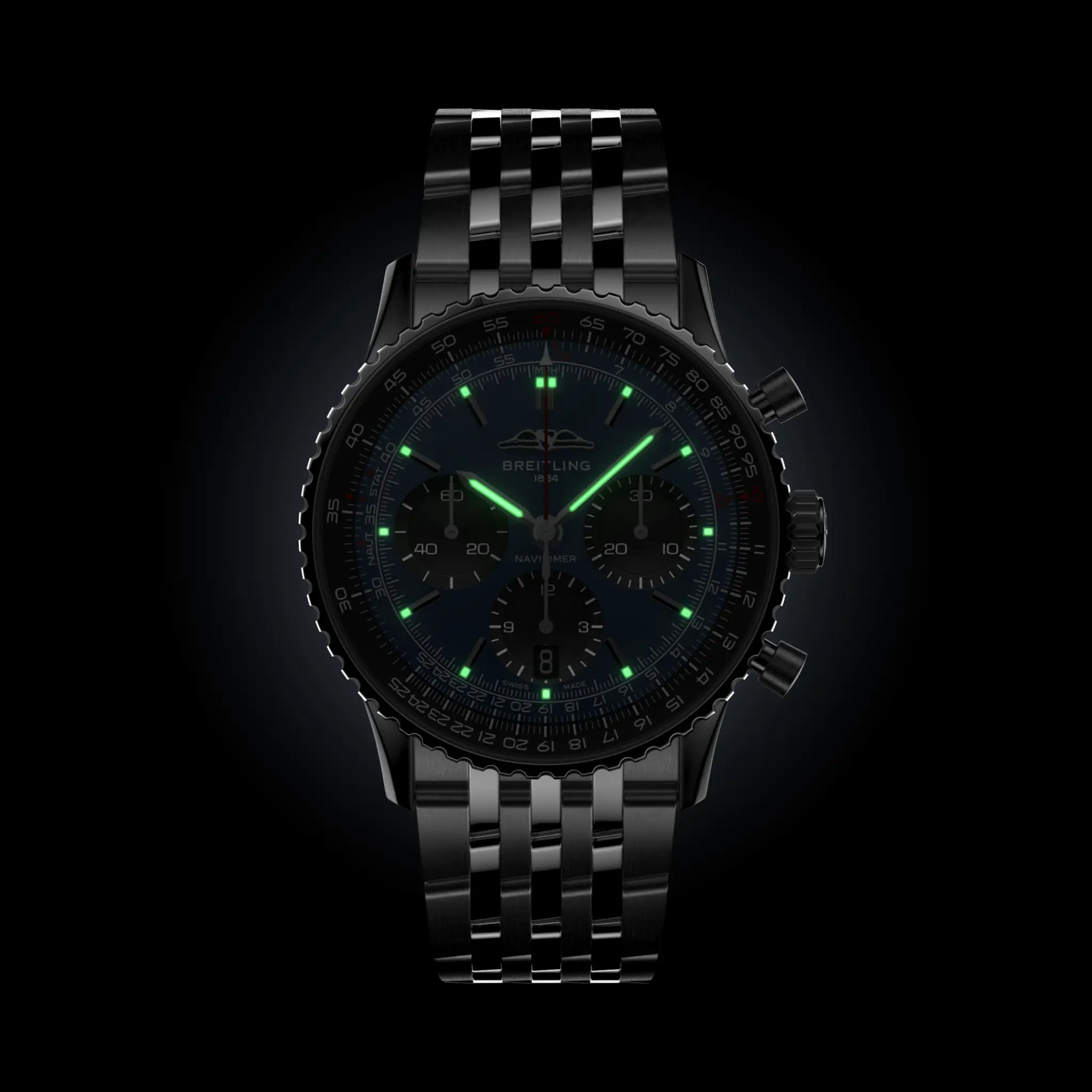 AB0139241C1A1 Luxury Chronograph Stainless Steel Water Resistant Sapphire Crystal - Image 5