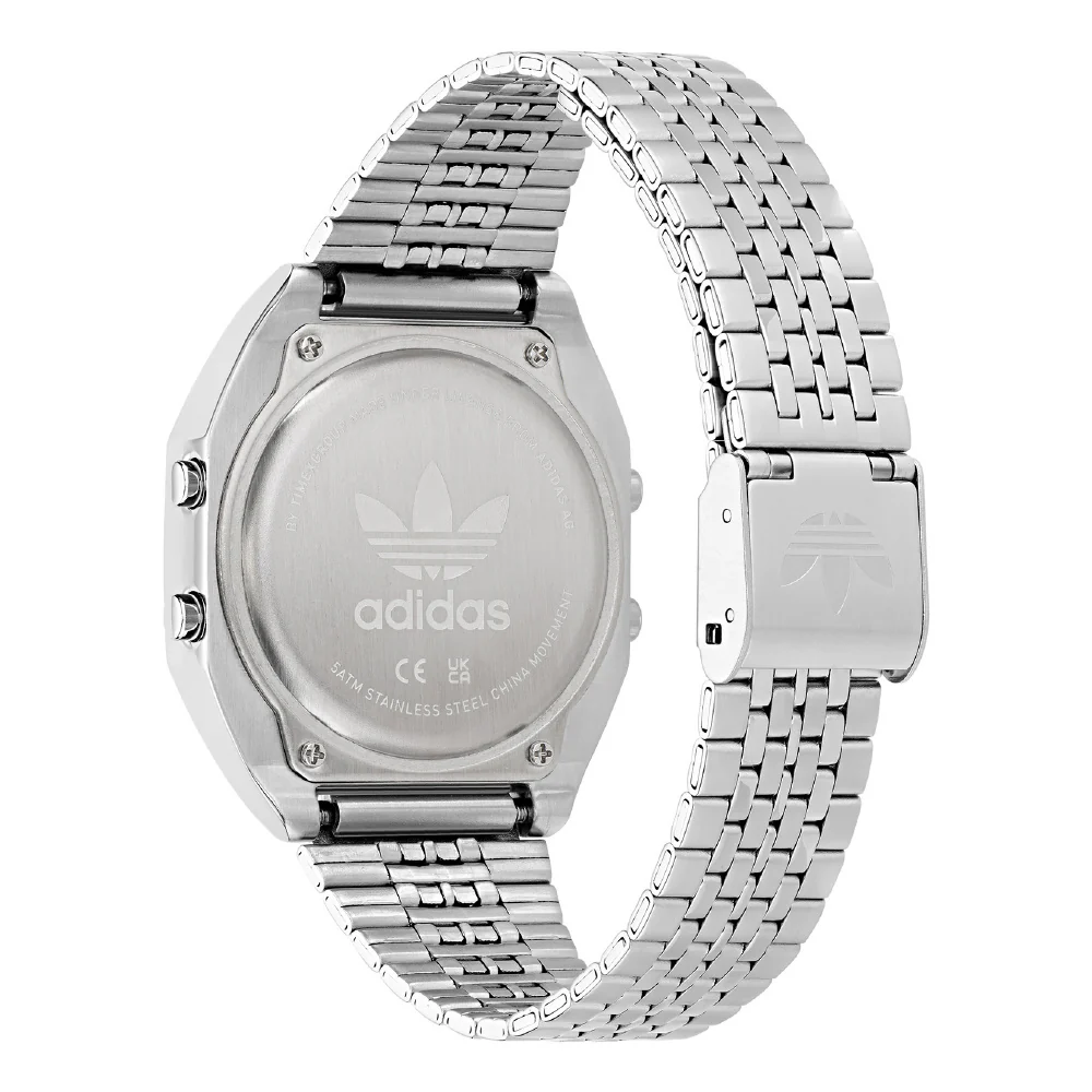 ADIDAS AOST22072 Digital Two 1 Year Warranty Silver Lightweight Stylish Design Water Resistant - Image 3