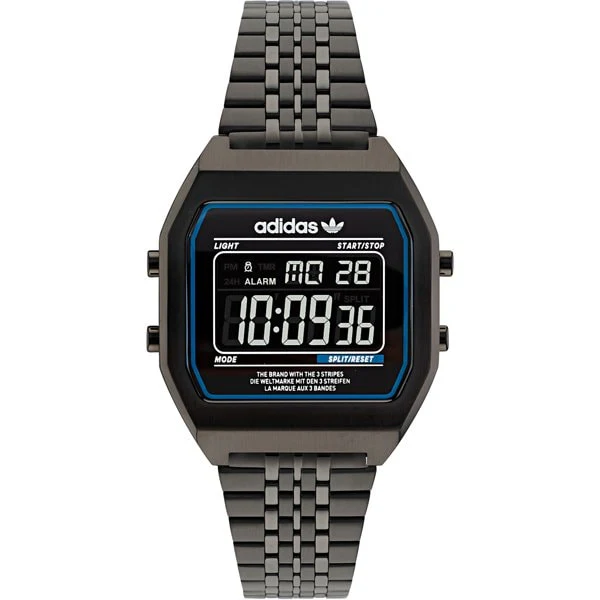 ADIDAS AOST22073 Digital Watch 1 Year Warranty Black Water Resistant Stylish Design