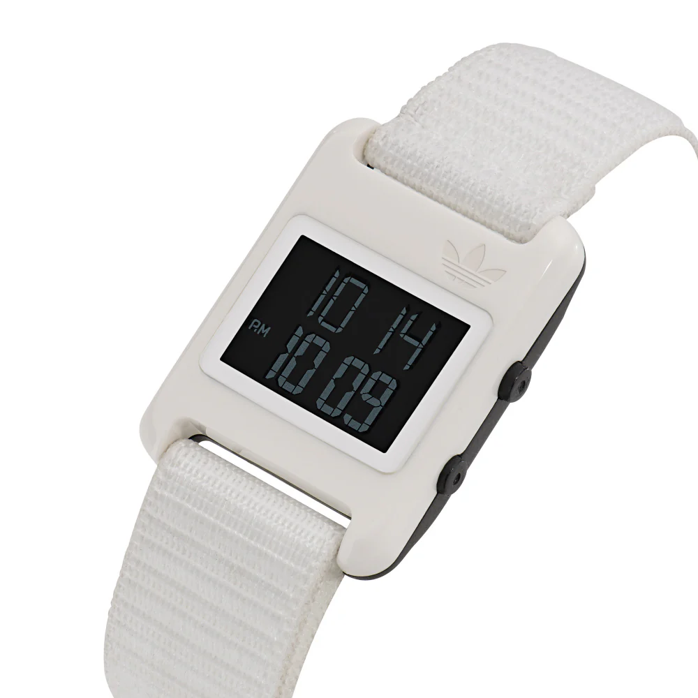 ADIDAS AOST23064 Retro Pop Digital Watch 1-Year Warranty Stylish White Color Lightweight Design - Image 4