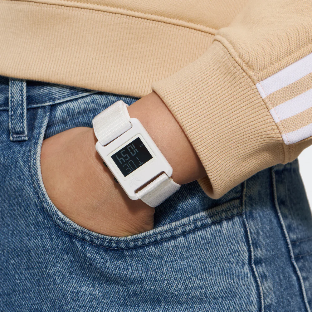ADIDAS AOST23064 Retro Pop Digital Watch 1-Year Warranty Stylish White Color Lightweight Design - Image 5