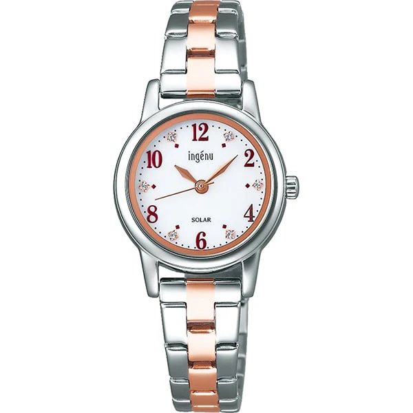 ALBA AHJD406 【Solar Watch】 Angéline ALBA (INGENU) Starting Solar - Elegant Timepiece with Eco-Friendly Solar Technology