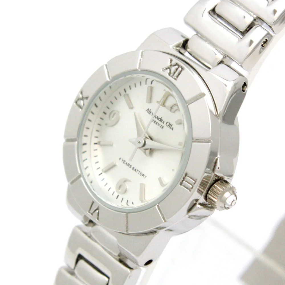 ALESSANDRA OLLA AO-220-2 Silver Round Face Women's Watch - Image 6