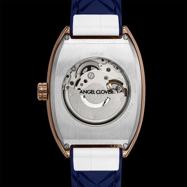 ANGEL CLOVER DPA38PWH WH Double Play Automatic Watch with Elegant White Design, Precision Quartz Movement, and Durable Stainless Steel Case - Image 5