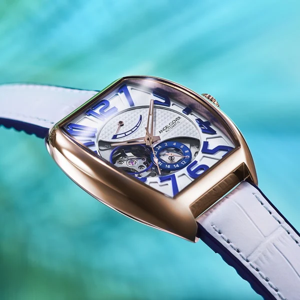 ANGEL CLOVER DPA38PWH WH Double Play Automatic Watch with Elegant White Design, Precision Quartz Movement, and Durable Stainless Steel Case - Image 9