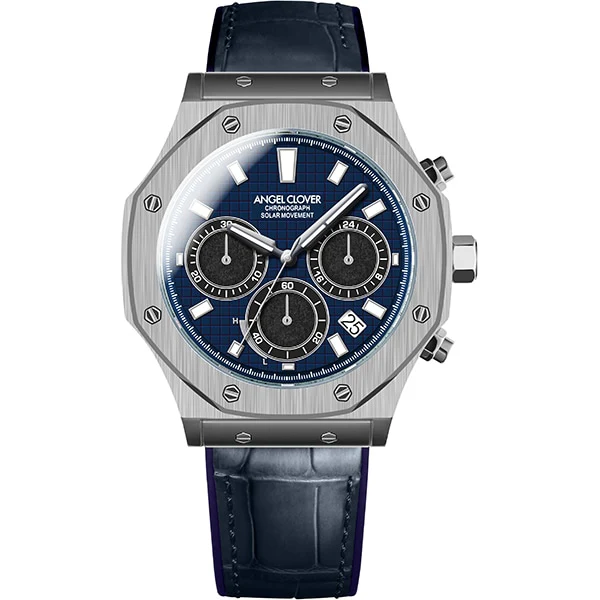 ANGEL CLOVER EVS43S NV Exventure Solar Watch with Durable Design, Eco Friendly Solar Power, Water Resistant Features and Stylish Versatility