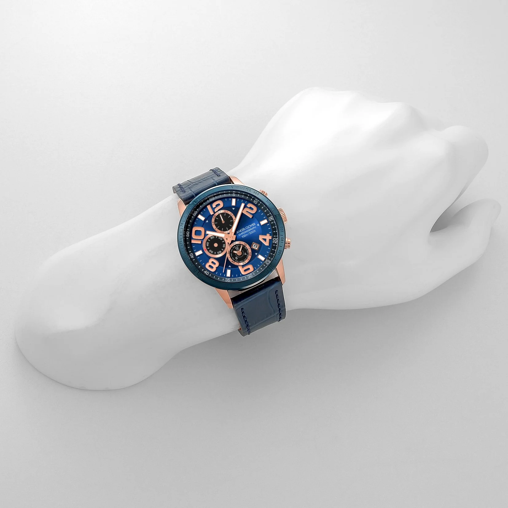 ANGEL CLOVER Luce LU44PNV-NV Navy Chronograph Men's Watch - Image 4