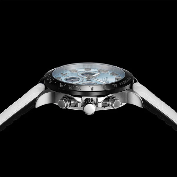 ANGEL CLOVER LUS44SBU WH Men's Luce Solar Watch with Stylish Design, Durable Construction, Water Resistance, and Eco Friendly Solar Power - Image 3