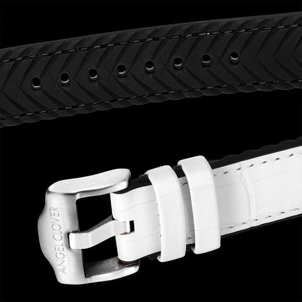 ANGEL CLOVER LUS44SBU WH Men's Luce Solar Watch with Stylish Design, Durable Construction, Water Resistance, and Eco Friendly Solar Power - Image 4
