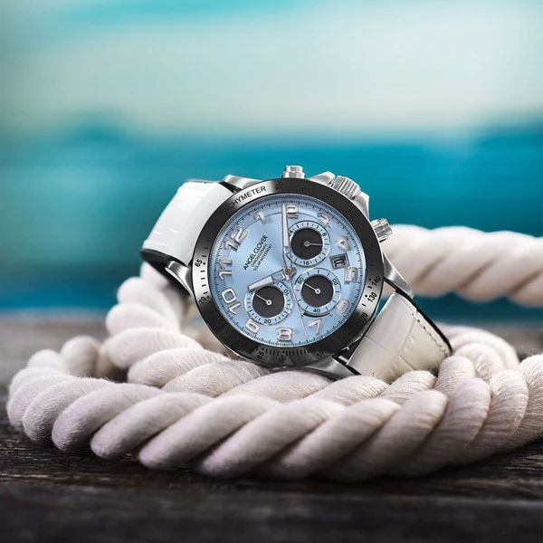 ANGEL CLOVER LUS44SBU WH Men's Luce Solar Watch with Stylish Design, Durable Construction, Water Resistance, and Eco Friendly Solar Power - Image 8