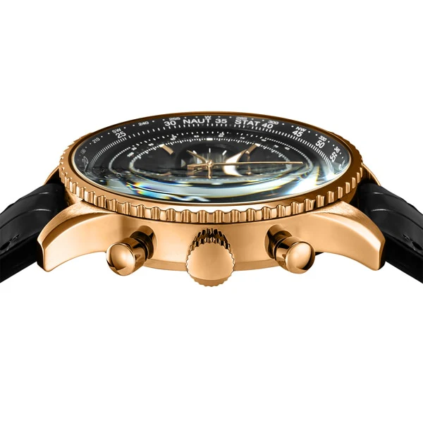 ANGEL CLOVER NTS44PBK BK Stylish Solar Powered Timepiece with Durable Design, Elegant Black Finish and Eco Friendly Technology - Image 4