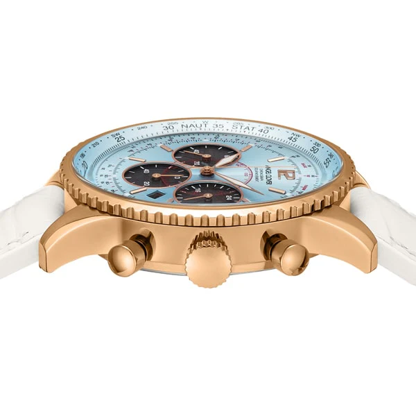ANGEL CLOVER NTS44PBU WH Stylish Solar Powered Watch with Durable Design, Elegant White Dial, and Eco Friendly Features - Image 4