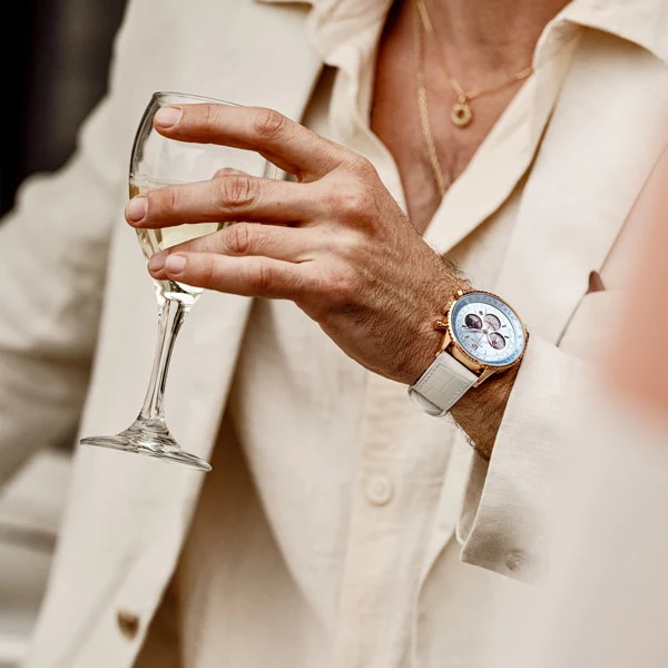 ANGEL CLOVER NTS44PBU WH Stylish Solar Powered Watch with Durable Design, Elegant White Dial, and Eco Friendly Features - Image 7