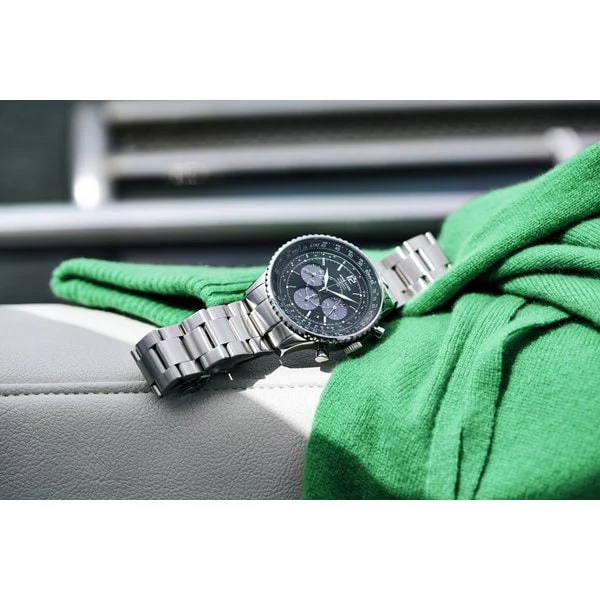 ANGEL CLOVER NTS44SGR Stylish Solar Powered Watch with Durable Stainless Steel, Elegant Design, and Water Resistance for Everyday Wear - Image 11