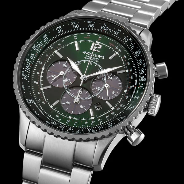 ANGEL CLOVER NTS44SGR Stylish Solar Powered Watch with Durable Stainless Steel, Elegant Design, and Water Resistance for Everyday Wear - Image 7