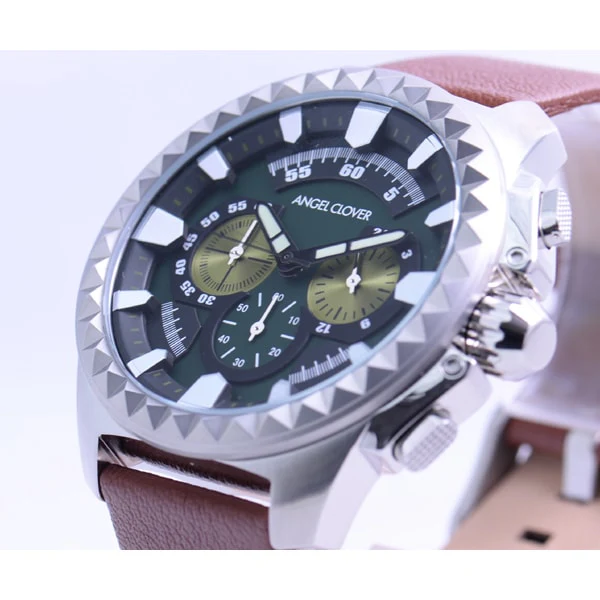 ANGEL CLOVER RG46SGR BR Rugged Green Watch with Durable Design, Water Resistance, Stylish Versatility and Comfortable Fit - Image 2