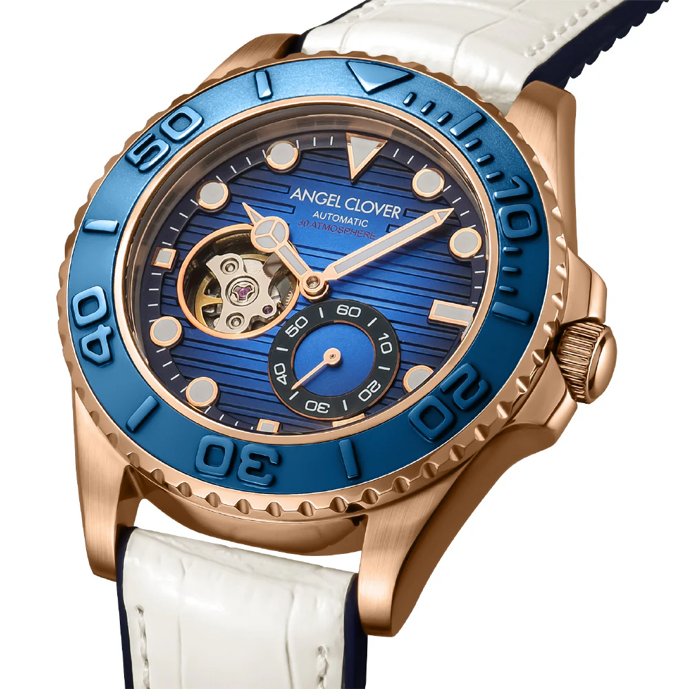Angel Clover SCA44PBU-WH Sea Cruise Automatic 1-Year Warranty Blue Water Resistant Stylish Design - Image 2