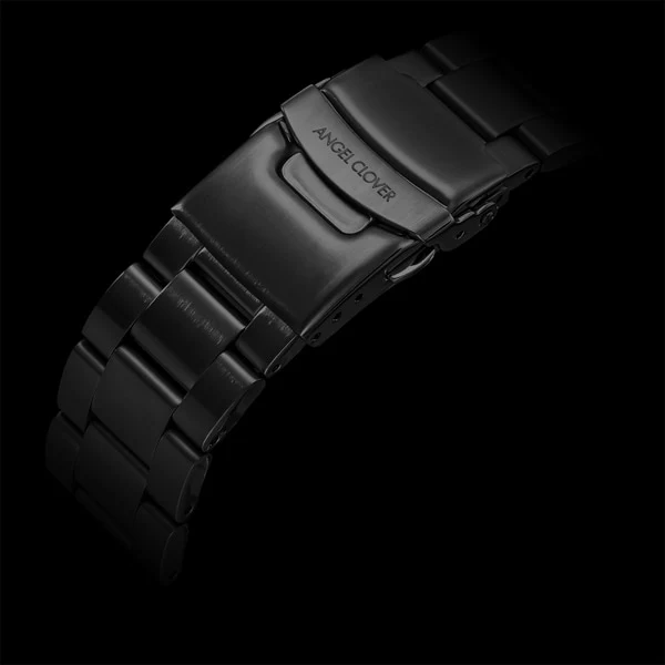 ANGEL CLOVER SCS42BBK Sea Cruise Solar Watch with 1 Year Warranty, Stylish Black Design, Eco Friendly Solar Power, and Durable Construction - Image 5