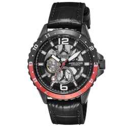 Angel Clover TCA45BBK-BKN Men's Leather/Rubber Strap Stylish Design Water Resistant Quartz Movement - Image 3