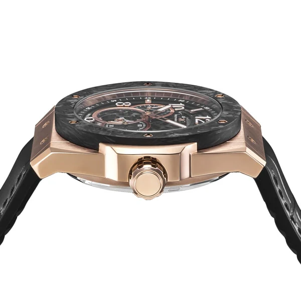 ANGEL CLOVER TCJ45PBK-BK Japan Made Timecraft Watch with Durable Black Leather Strap, Elegant Design, and Precision Quartz Movement - Image 4