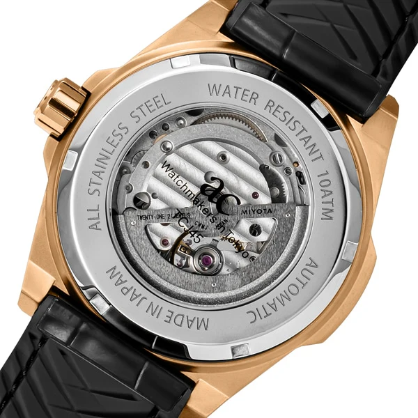 ANGEL CLOVER TCJ45PBK-BK Japan Made Timecraft Watch with Durable Black Leather Strap, Elegant Design, and Precision Quartz Movement - Image 6