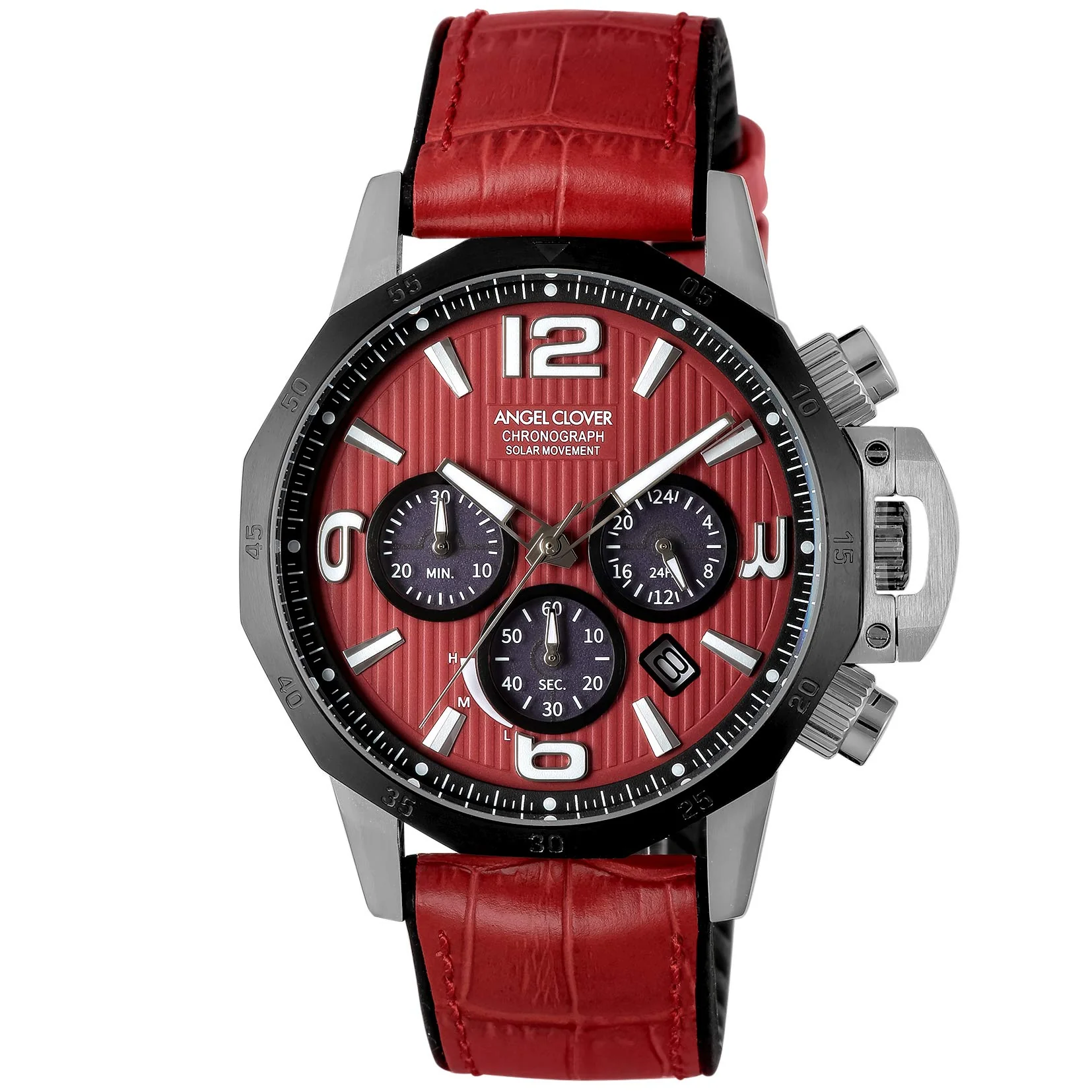 ANGEL CLOVER TIME CRAFT SOLAR NTS45SRE-RE Men's Watch