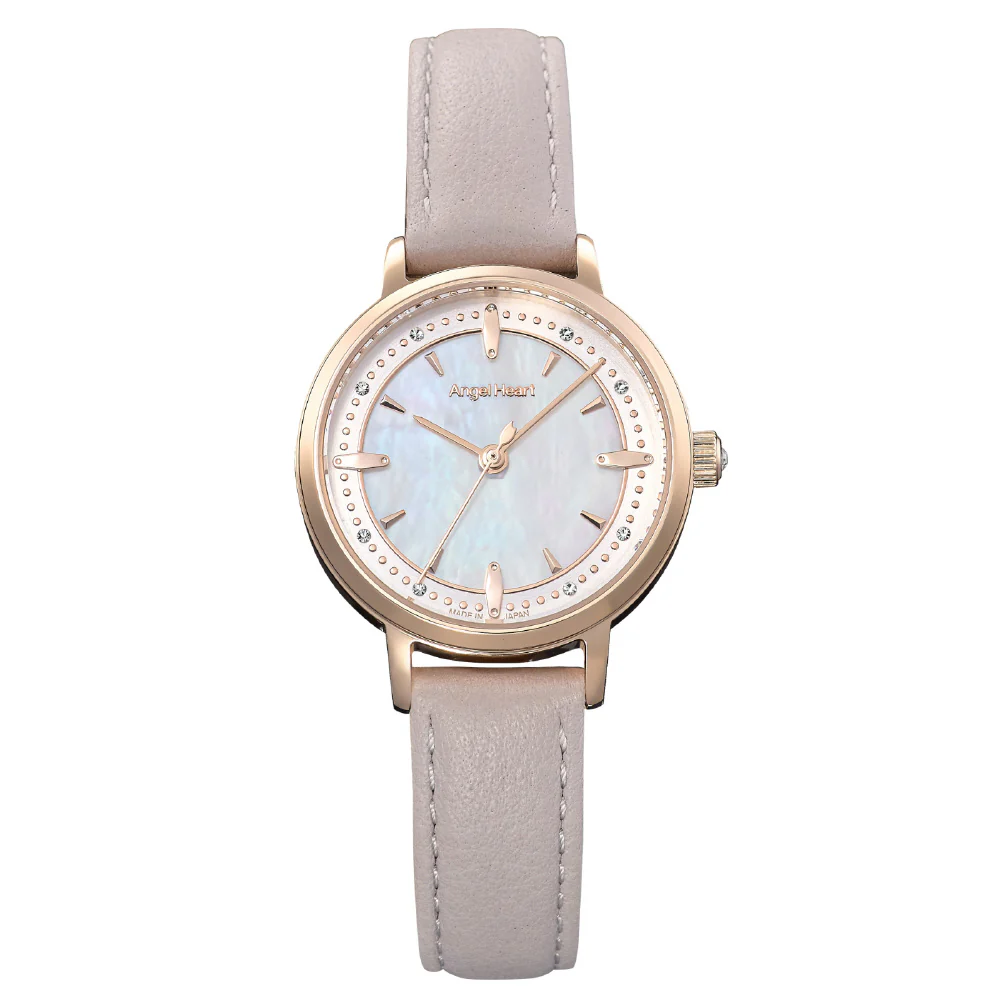 Angel Heart SKR28P-GY-J Sakura Time 1-Year Warranty Stylish Gray Design Elegant Timepiece Durable Build