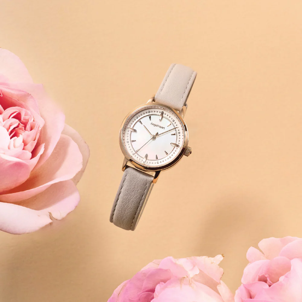 Angel Heart SKR28P-GY-J Sakura Time 1-Year Warranty Stylish Gray Design Elegant Timepiece Durable Build - Image 2