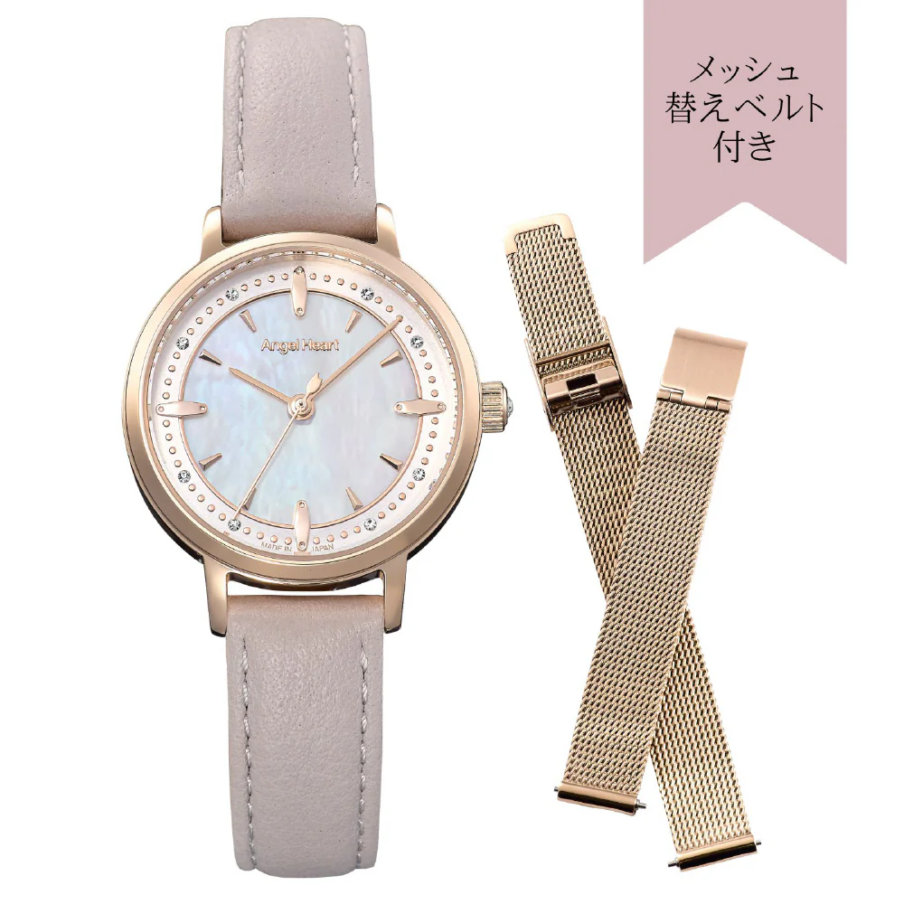 Angel Heart SKR28P-GY-J Sakura Time 1-Year Warranty Stylish Gray Design Elegant Timepiece Durable Build - Image 3