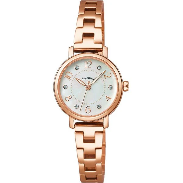 Angel Heart THN24PG Twinkle Heart White Elegant Design Quartz Movement Water Resistant Stylish Women's Watch