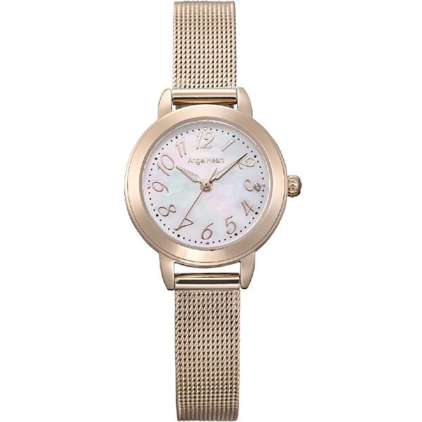 Angel Heart TT25PG-ELT Twinkle Time Women's Metal Strap Elegant Design Quartz Movement Water Resistant