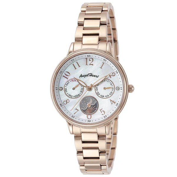 Angel Heart TT33PG Twinkle Time Pearl Dial Watch with Elegant Design, Water Resistance, and Adjustable Strap for Everyday Wear