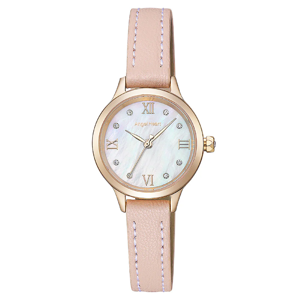 Angel Heart TTN25P-PK Twinkle Time Elegant White Design 1-Year Warranty Japanese Movement Water-Resistant
