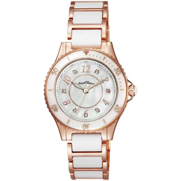 Angel Heart WLS29PG Elegant Pearl Dial Stylish Design Water Resistant Durable Build