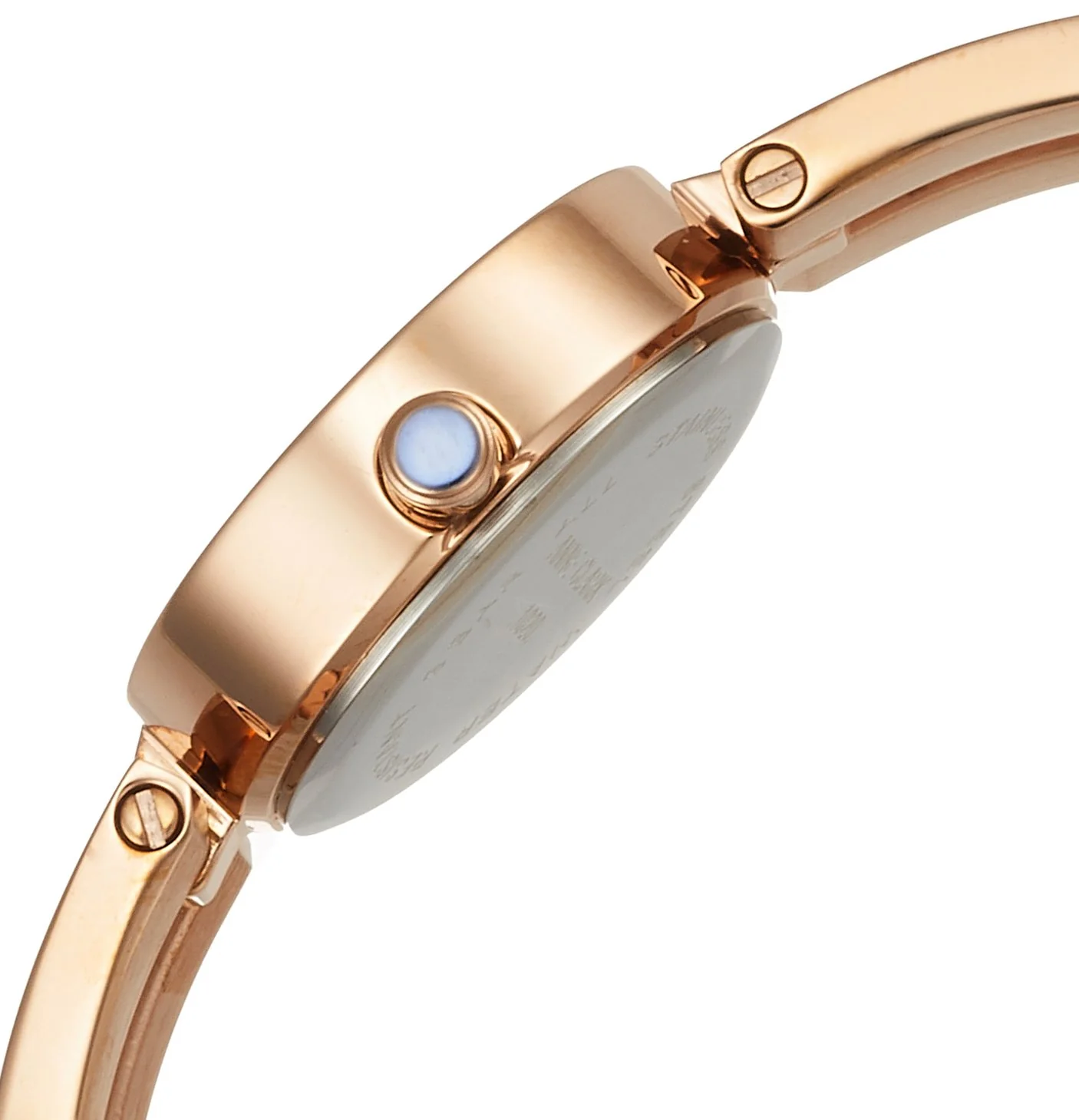 ANNE CLARK AM-1020-17PG Diamond Heart Charm Women's Watch - Image 3