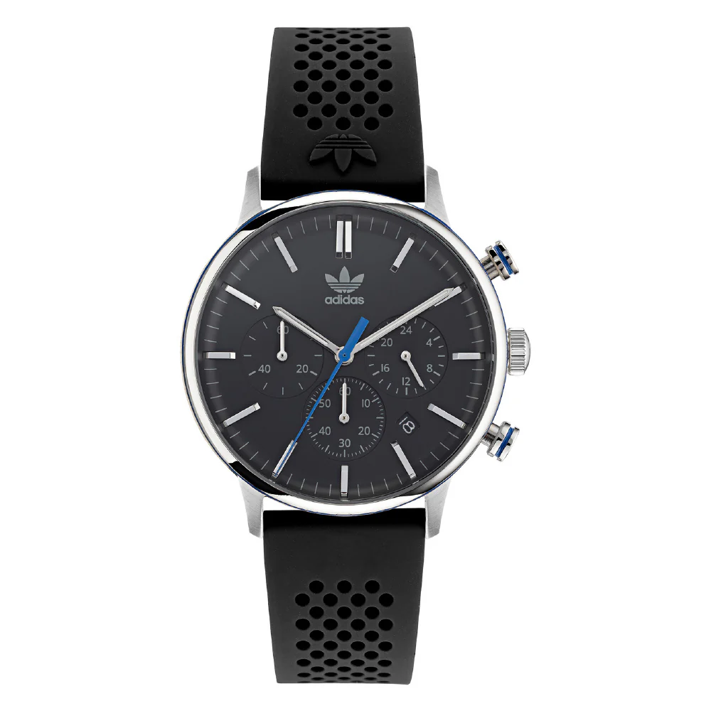 AOSY22016 CODE ONE CHRONO 1-Year Warranty Black Stylish Design Chronograph Water Resistant