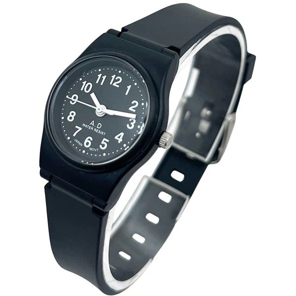 Arias A2453BK Stylish Women's Watch with Rubber Strap 10 ATM Water Resistant Elegant Design