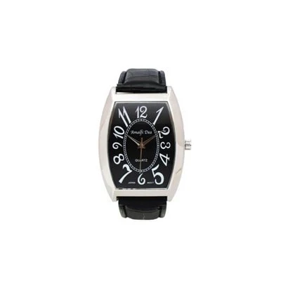 Arias A35M20 Elegant Design Black Leather Strap Water Resistant Stylish Men's Watch - Image 3