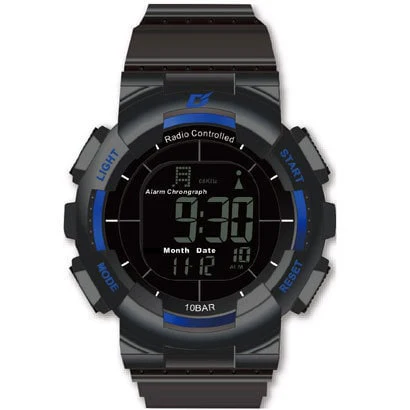 Arias ADWW15039RCSOL1 Solar Powered Men's Watch Black Blue Stylish Design Water Resistant Eco-Friendly - Image 3