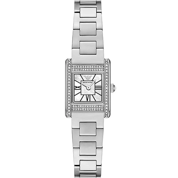 Armani AR11662 Elegant Stainless Steel Case Water Resistant Quartz Movement Stylish Black Dial