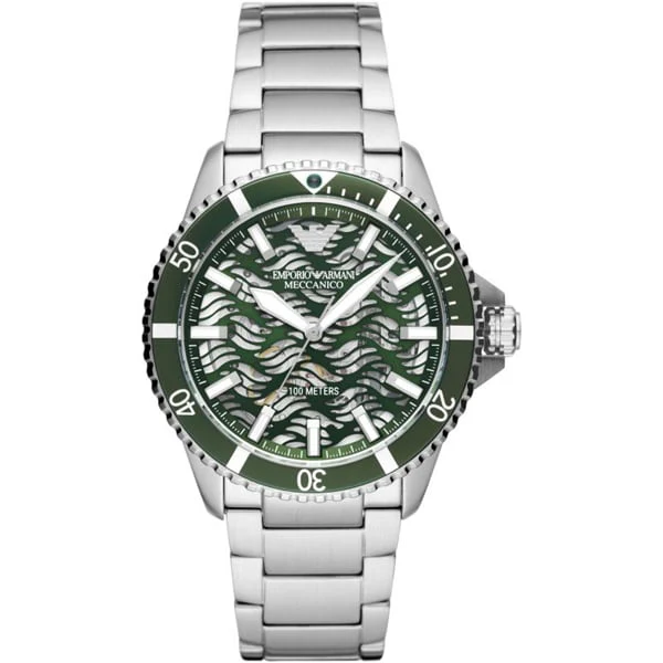 Armani AR60061 42mm Automatic Watch Stainless Steel Water Resistant Elegant Design 2-Year Warranty